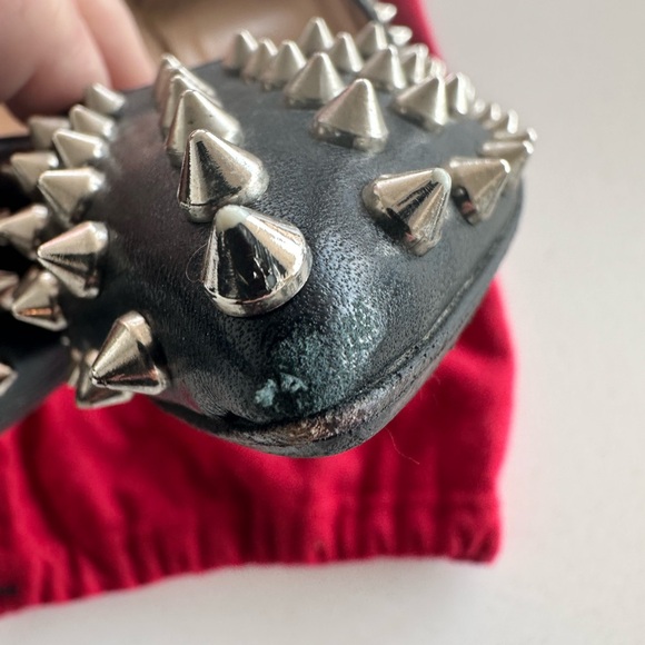 Christian Louboutin Black Spiked Heels - Picture 7 of 9